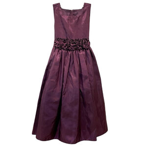 Sweet Kids USA Girls Size 8 Pageant Dress Flower Waistband Sleeveless Purple